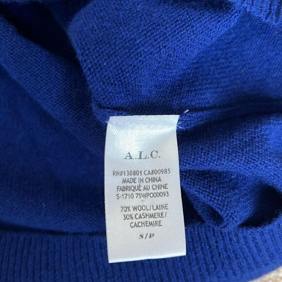 A.L.C. Blue Cutout Shoulder Sweater - Picture 7 of 7